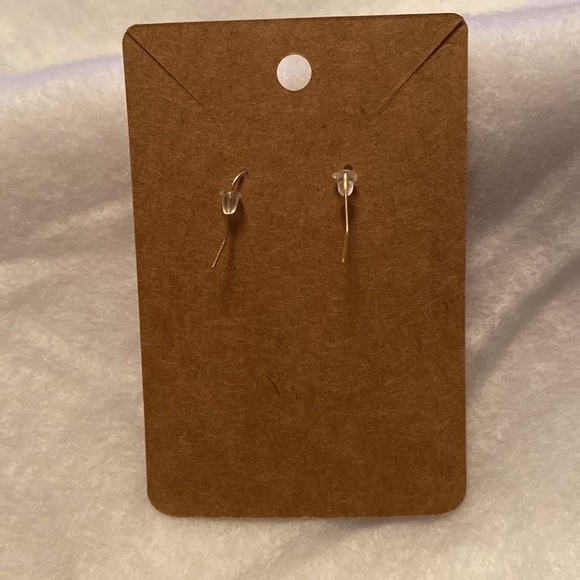 Reindeer Head with Antlers Christmas Dangle Earrings - Picture 3 of 4